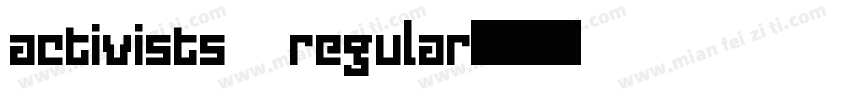 activists regular字体转换